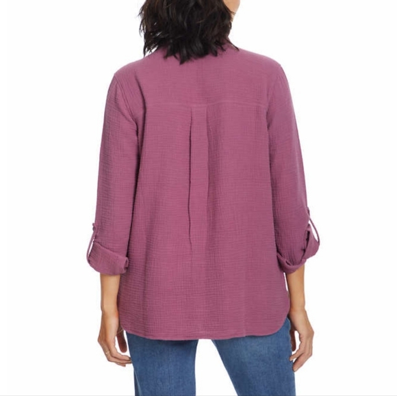 Ladies Ann Klein Gauze Top - Picture 3 of 3